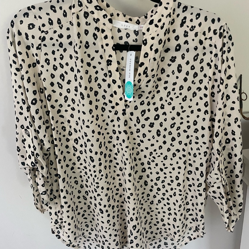 Leopard print blouse